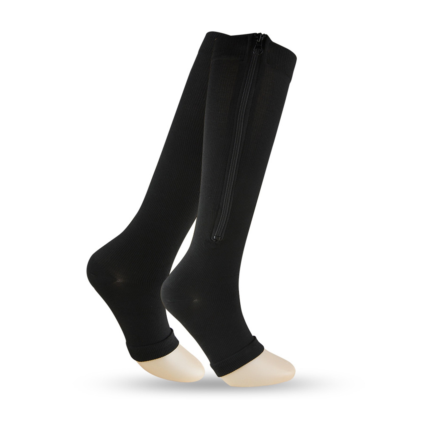 Medical Toeless Zipper Compression Socks 3