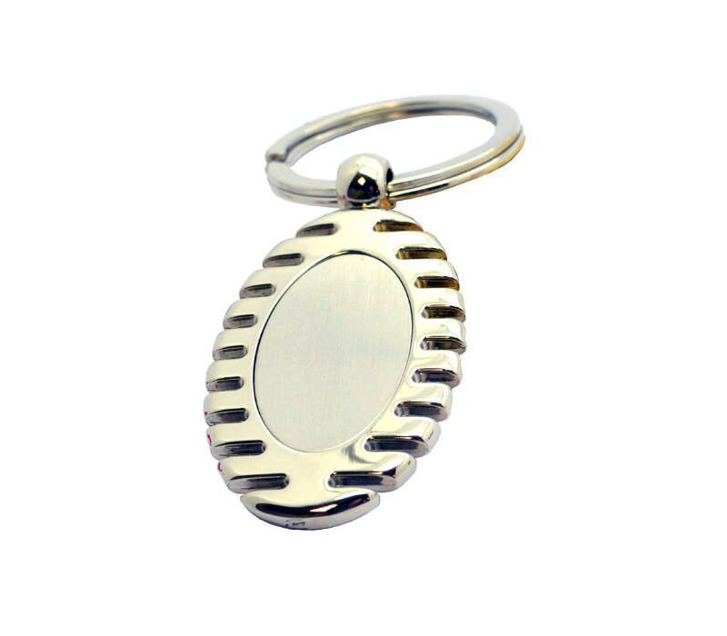 Oval Metal Keychain 3