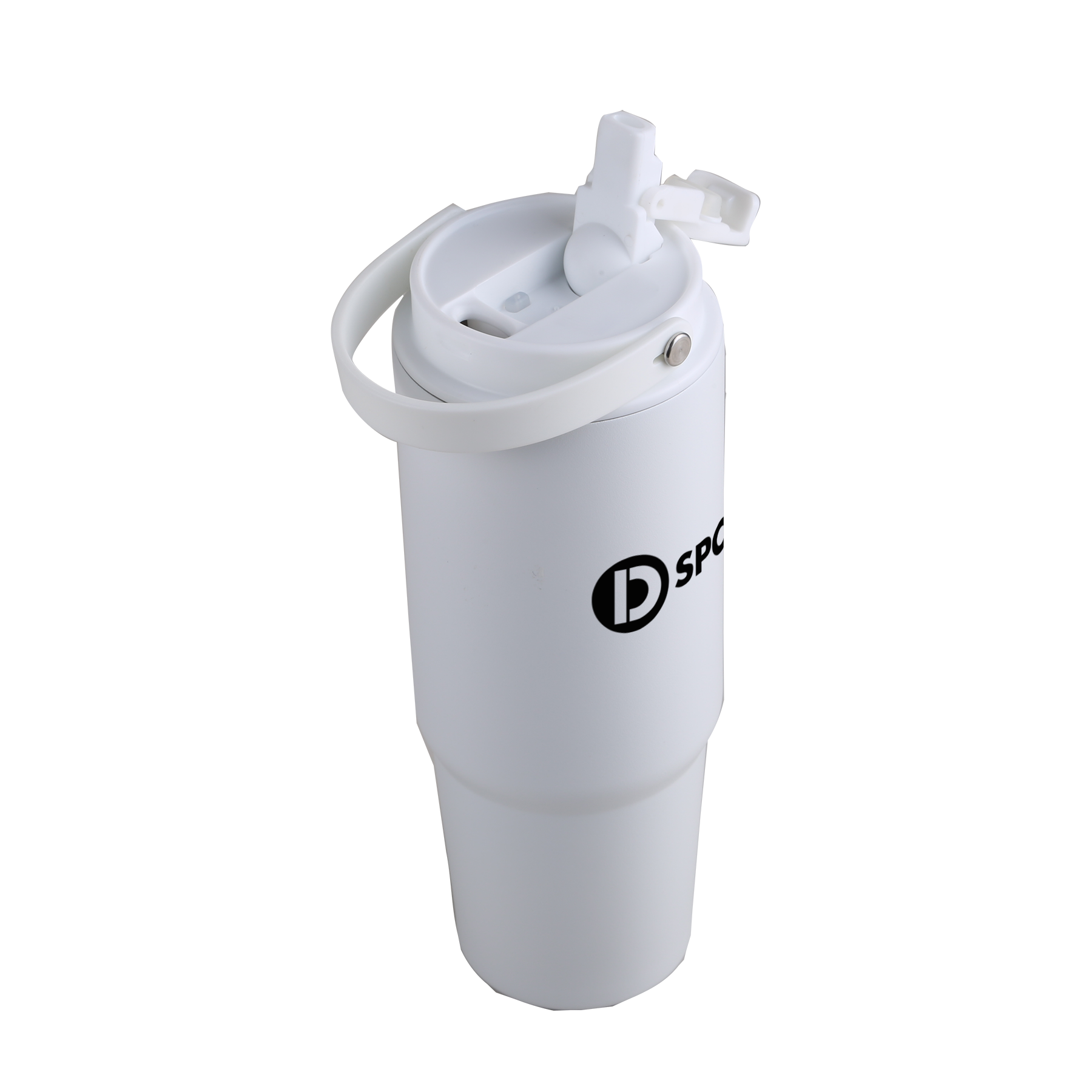 27 Oz. Siam Powder Coated Recycled Stainless Steel Tumbler w/Carrying Handle 2