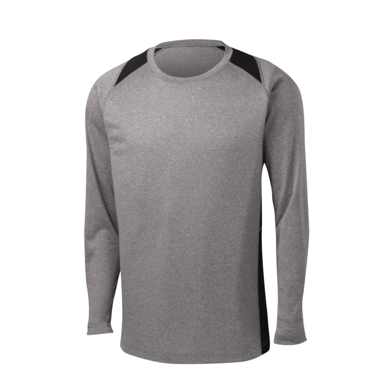 Sport-Tek Long Sleeve Heather Colorblock Contender Tee. 20