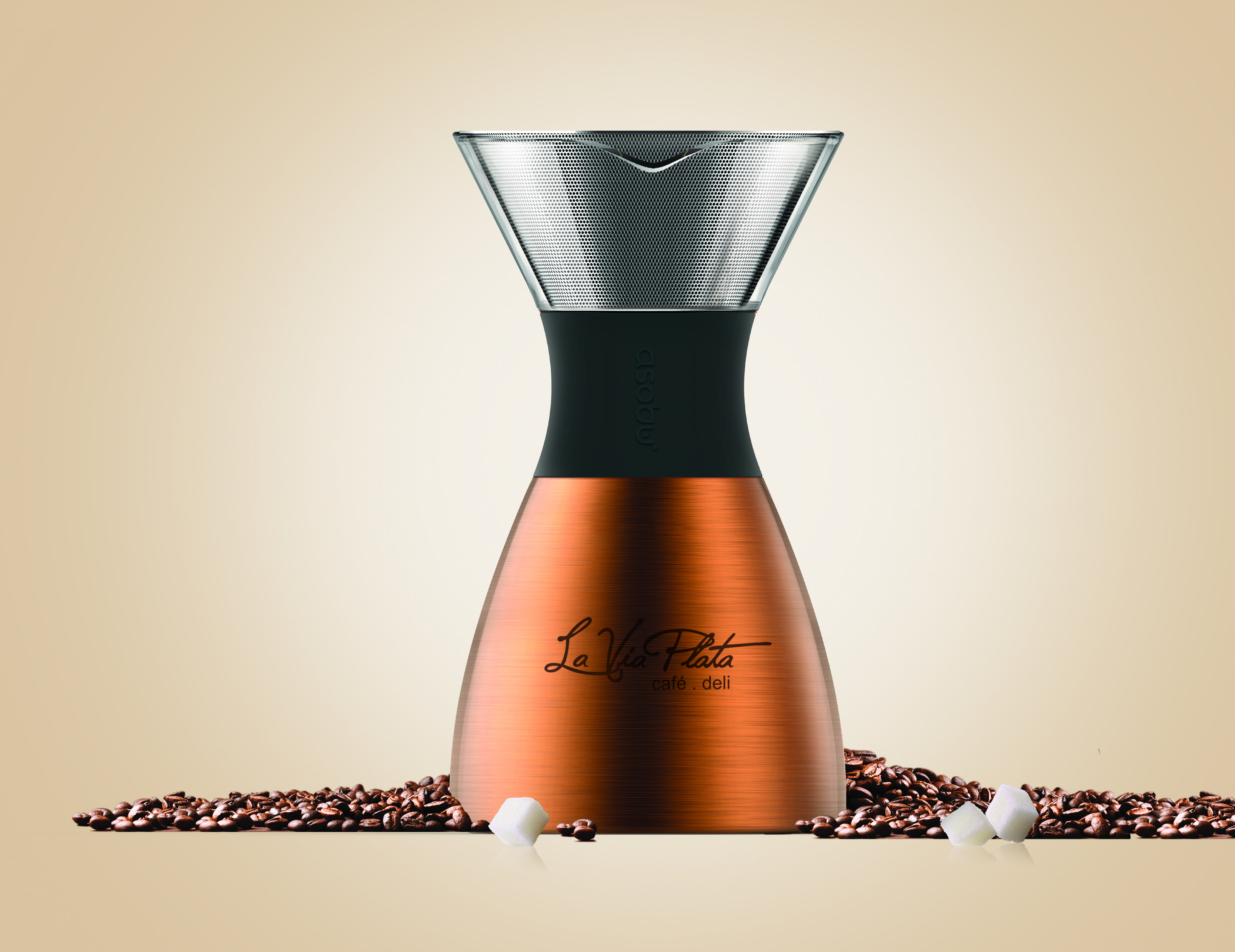 Asobu 40 Oz. Pourover Insulated Coffee Maker 8