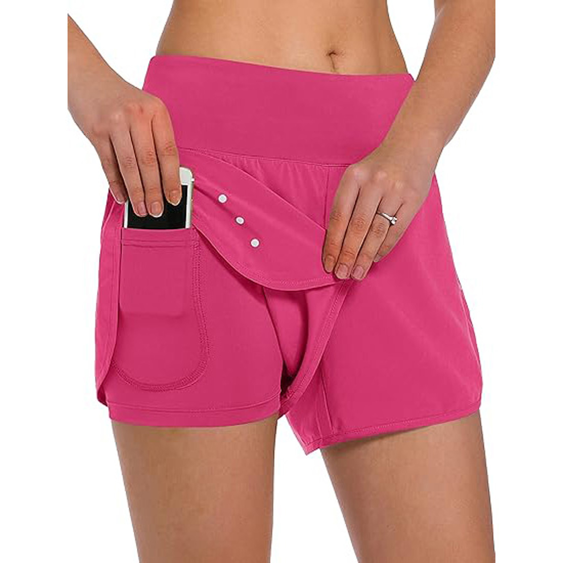 Women's 2 in 1 Running Shorts 22
