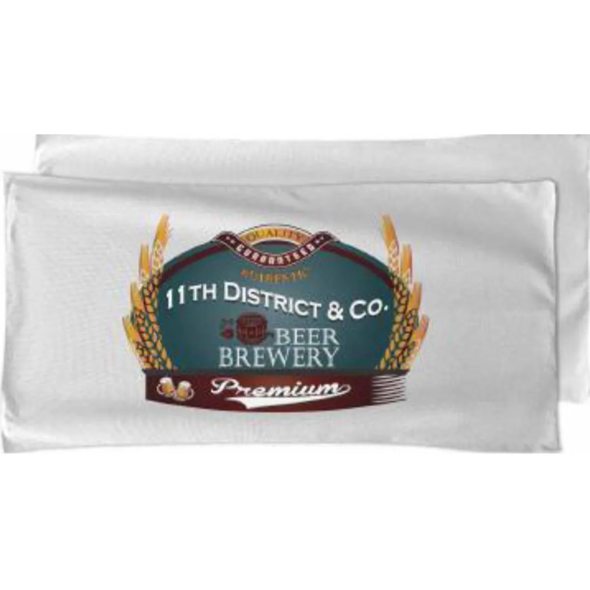 Sublimated Half-Bleed Microfiber Terry Beach Towel, 22x44 1