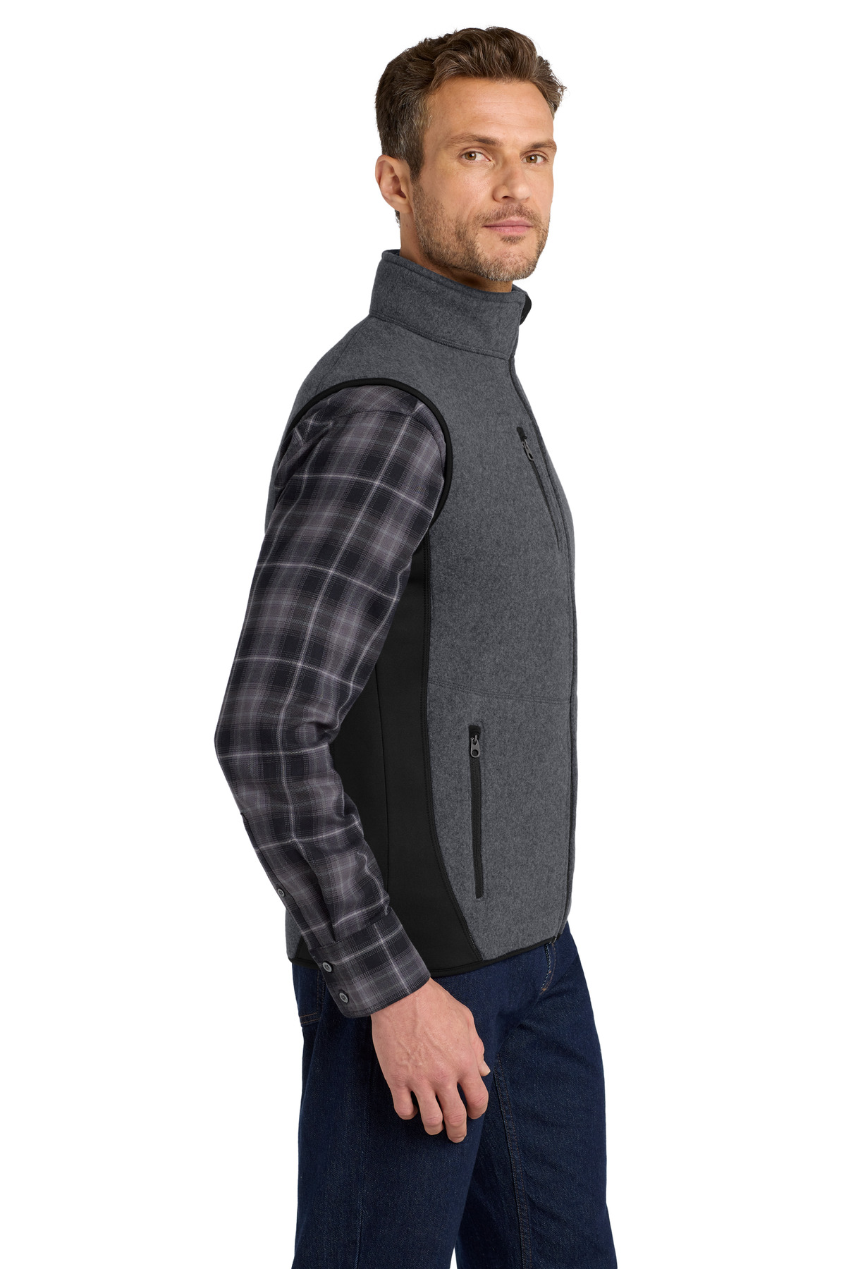 Port Authority R-Tek Pro Fleece Full-Zip Vest. F228 18
