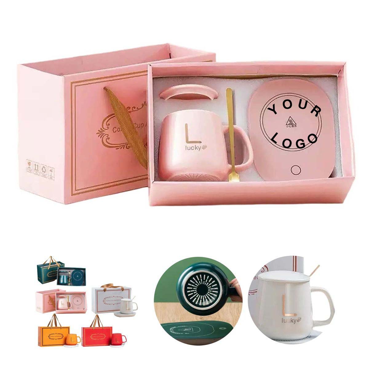 Ceramic Cup Gift Set with Paper Box Package 2