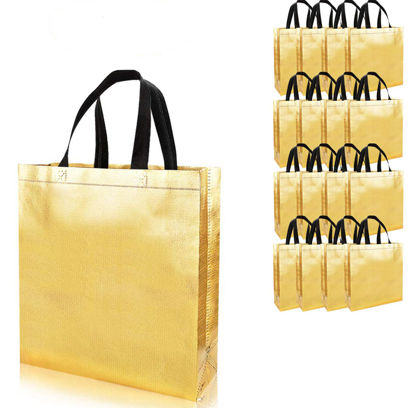 Metallic Non-Woven Shopper Tote Bag 1