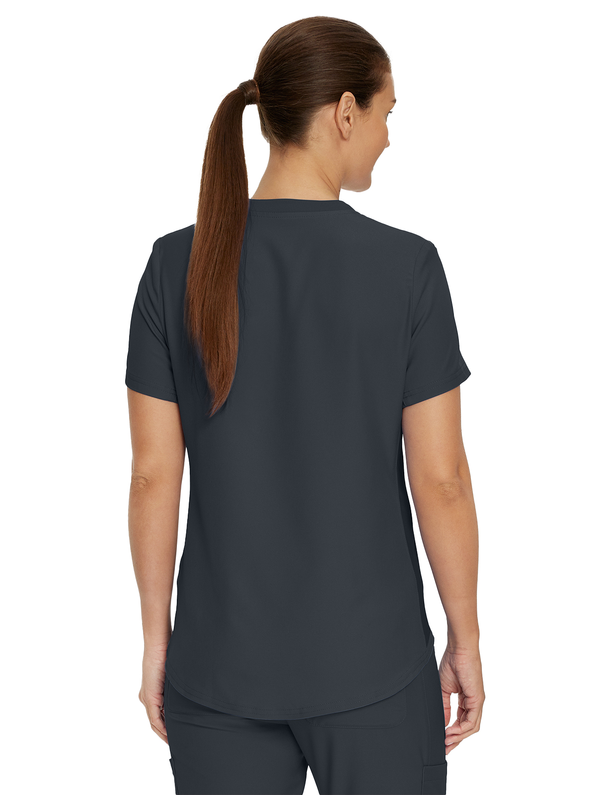 Landau - Forward - Women's Two-Pocket Shirttail Hemline V-Neck Top 50