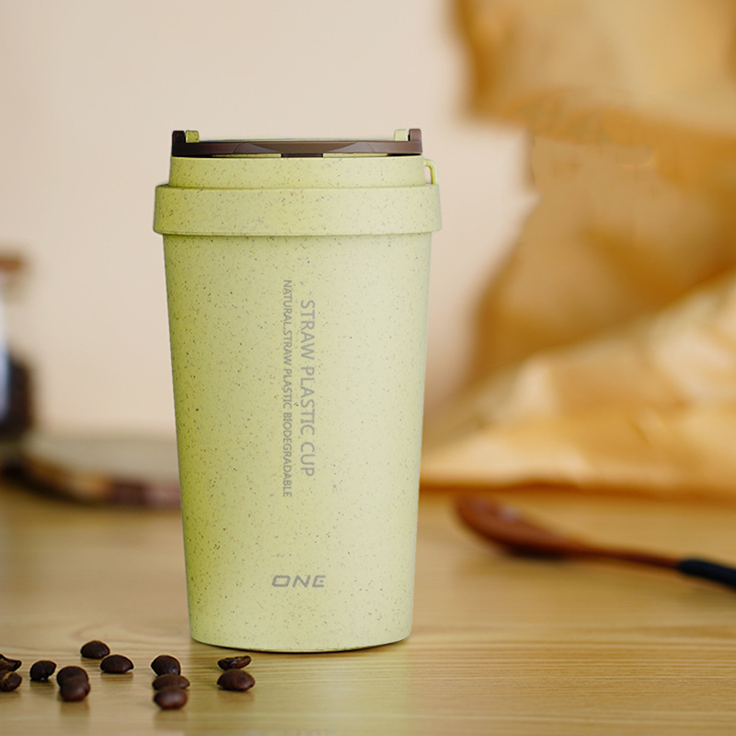 13 Oz Unbreakable Wheat Straw Cup 4