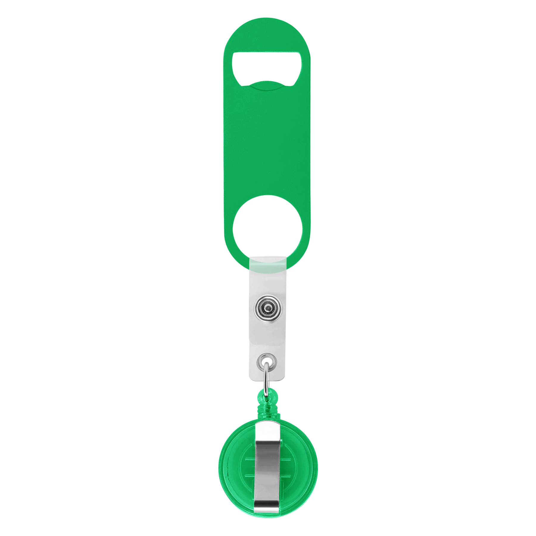 Bottle Opener With Retractable Round Clip 21