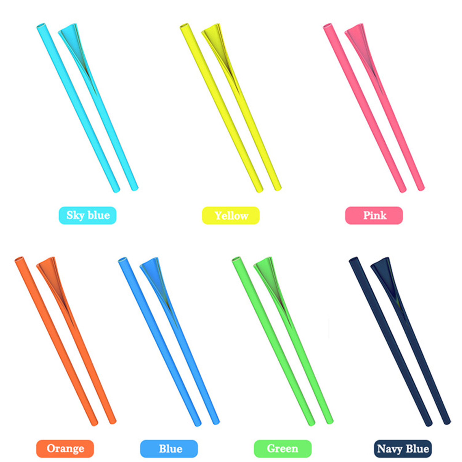 Detachable Reusable Silicone Straw 4
