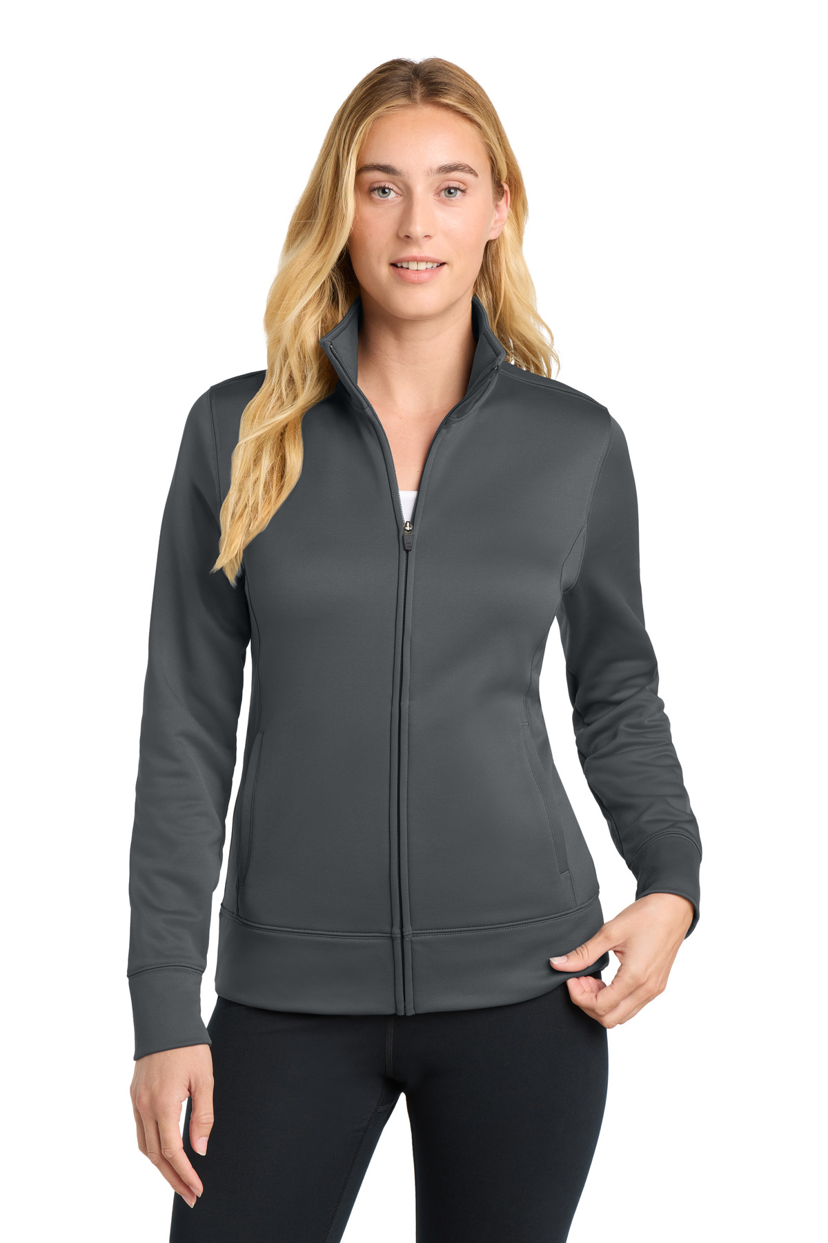 Sport-Tek Women's Sport-Wick Fleece Full-Zip Jacket. LST241 43