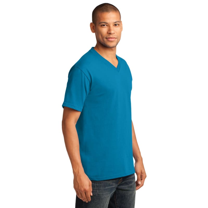 Port & Company Core Cotton V-Neck Tee. 11