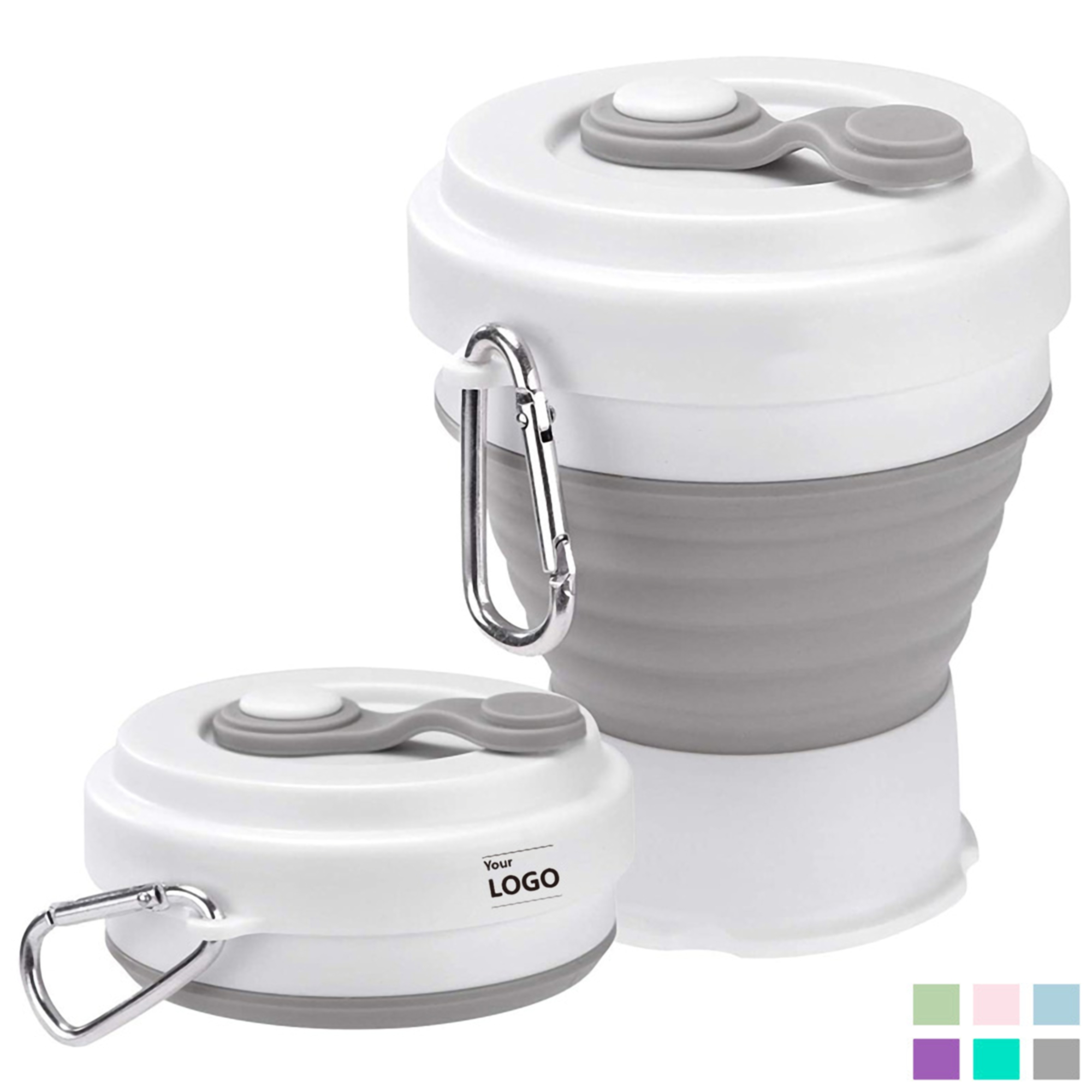 350ml Folding Pocket Cup w/Lid 4