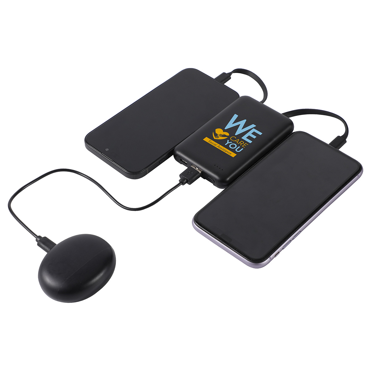 Guild 5000mAh UL-Listed Power Bank with Built-in Cables 16