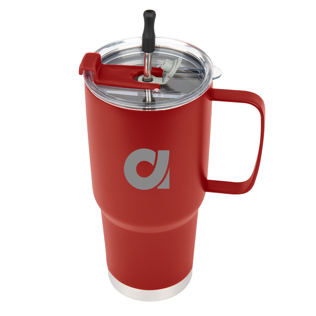 30 Oz. Lisbon Stainless Steel Tumbler With Straw 12