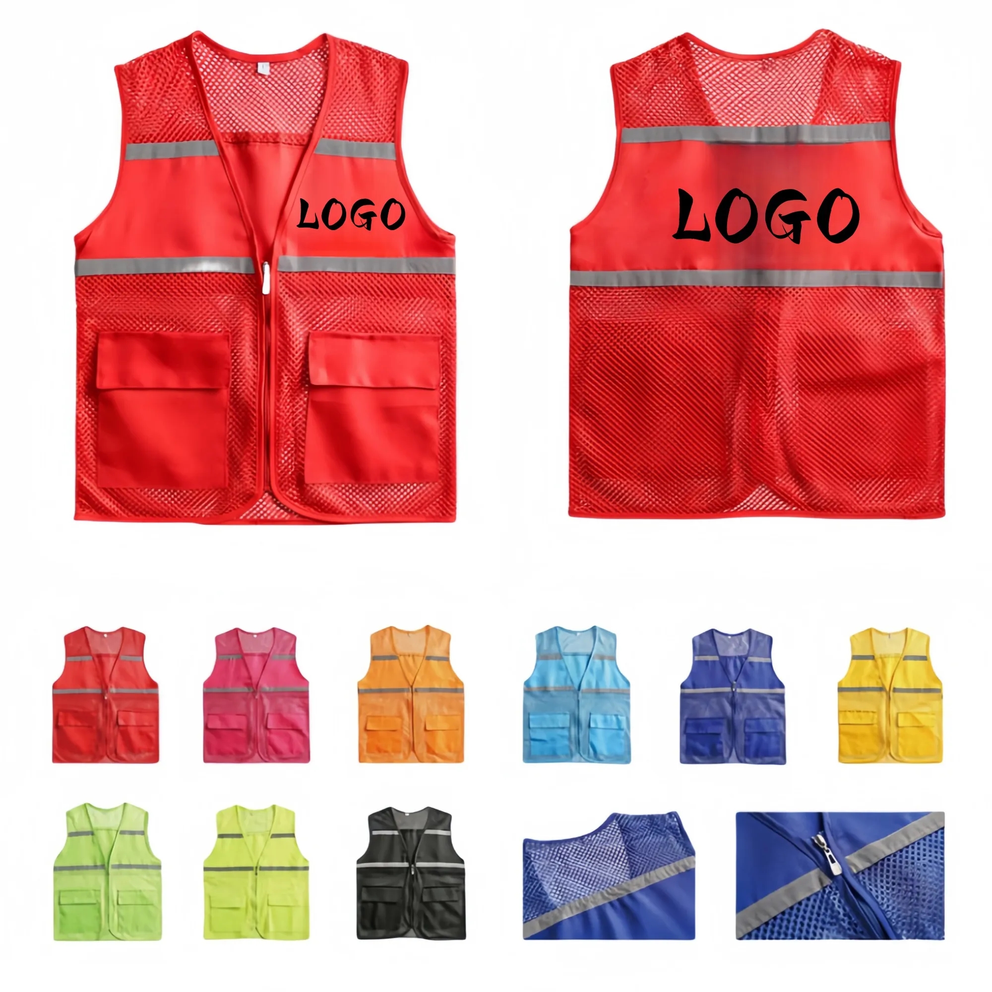 MOQ20 Reflective Mesh Vest 3