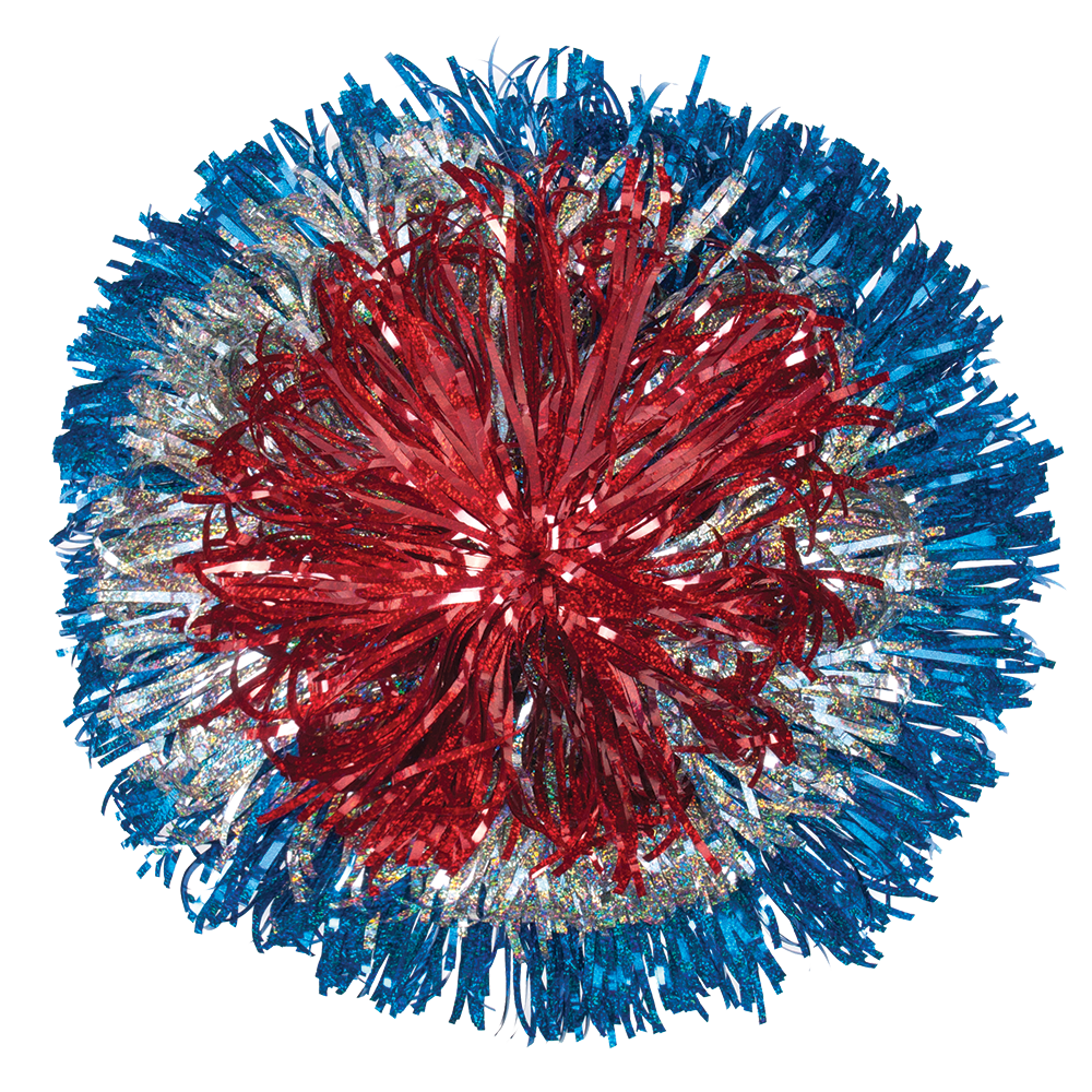 Custom Holographic Classic Cut Bullseye Pom 6