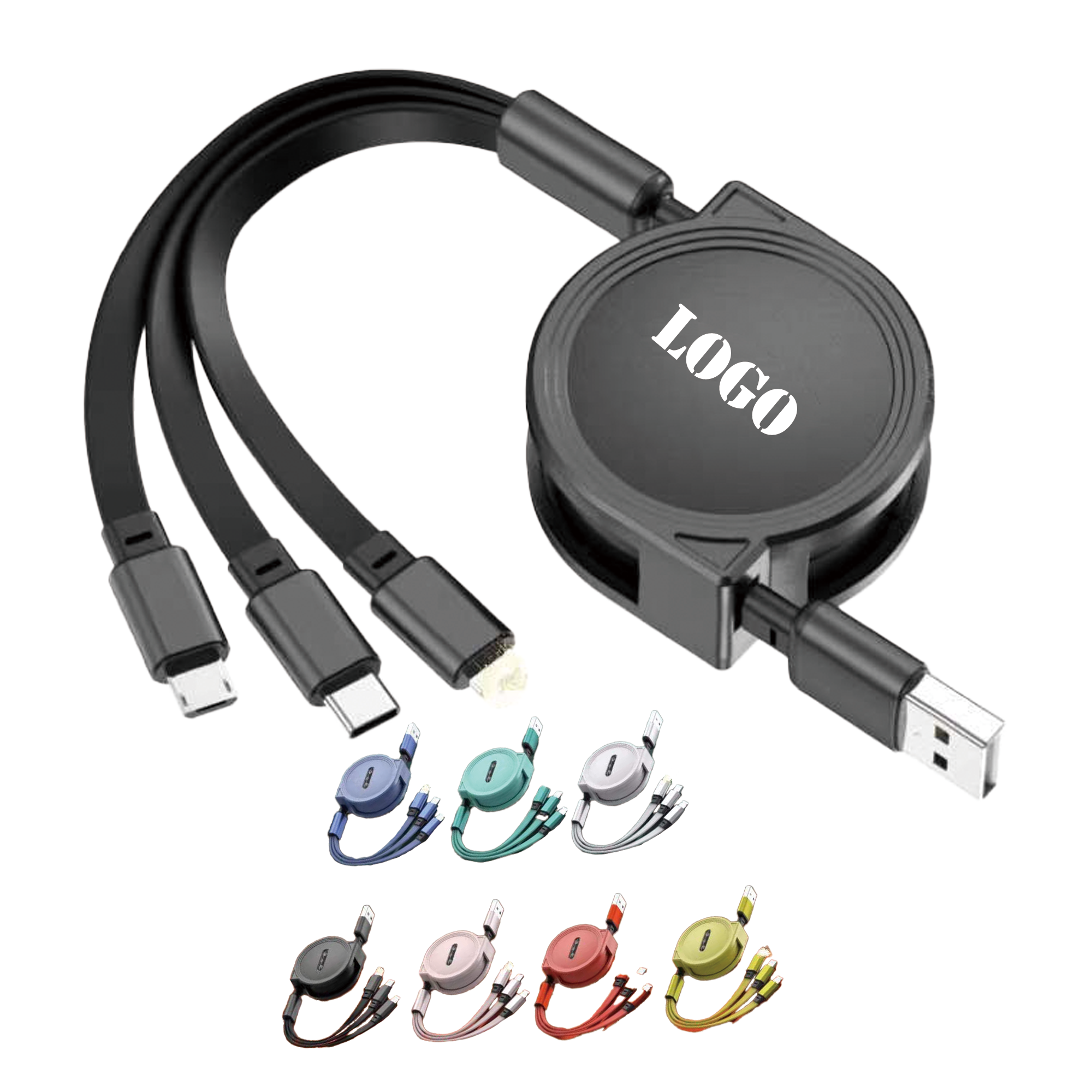 Retractable Multi-Adapter Charging Cable 1