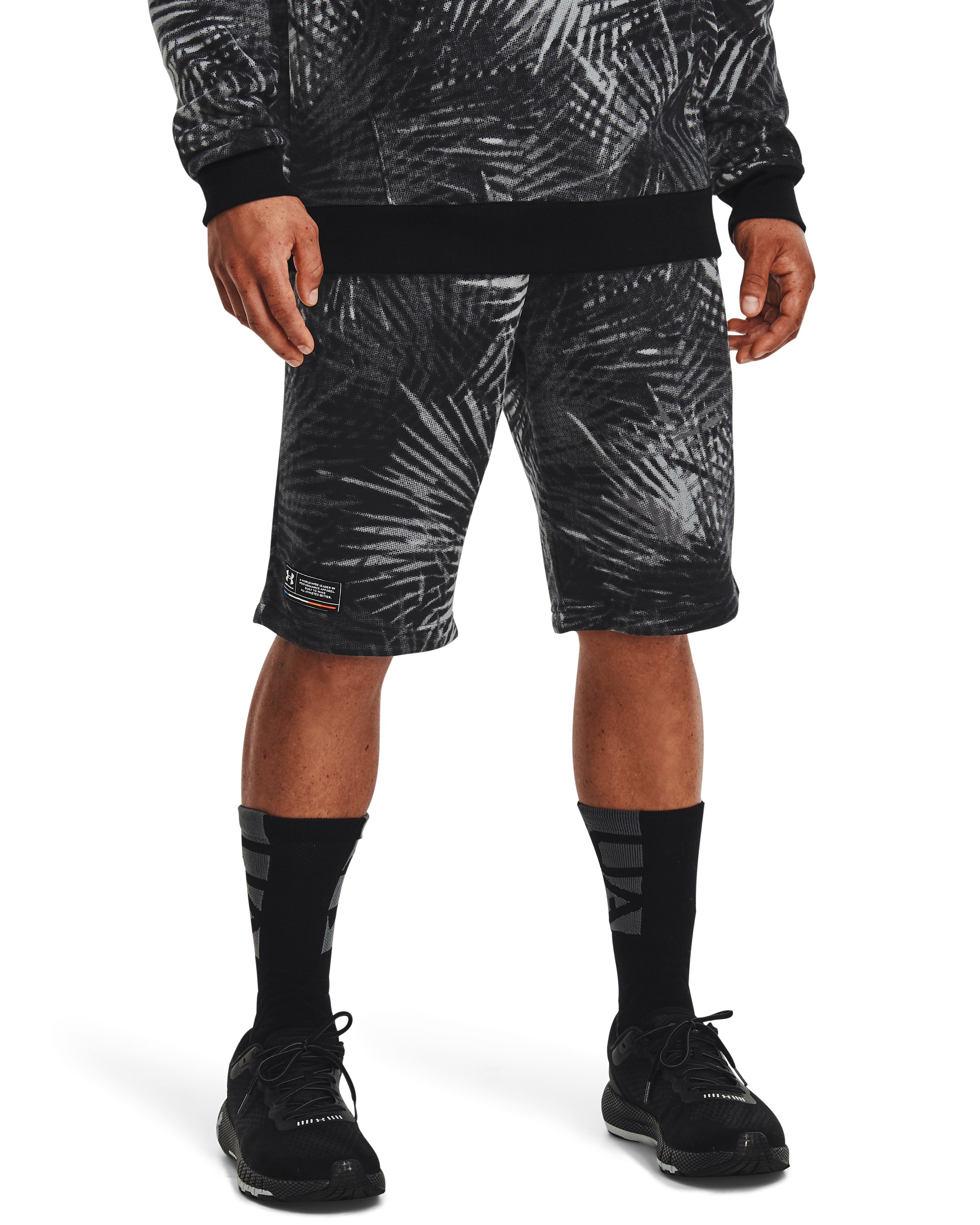 UA Rival Fleece Sport Palm Men's Shorts 3