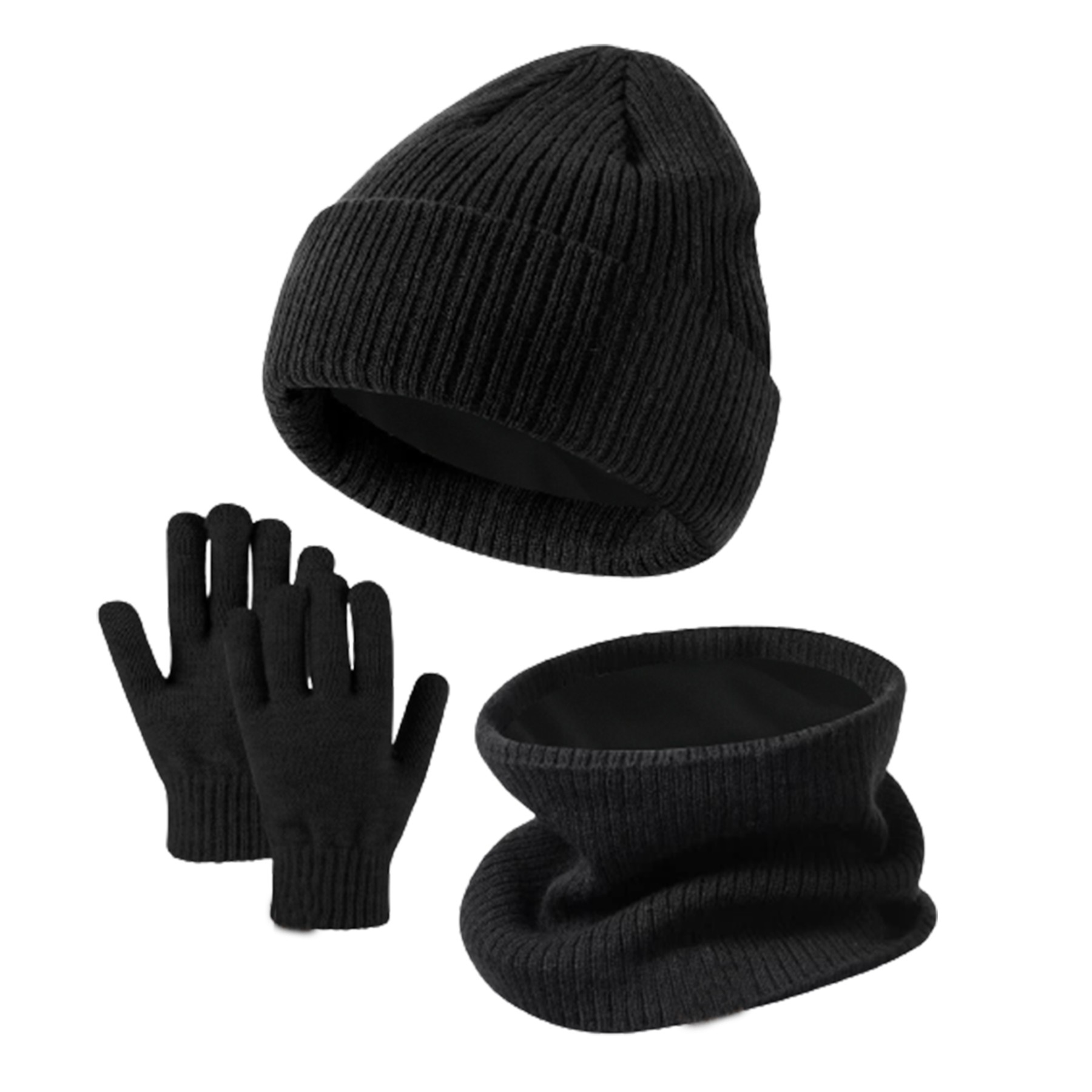 Kids Winter Cap Scarf Warm Set 6