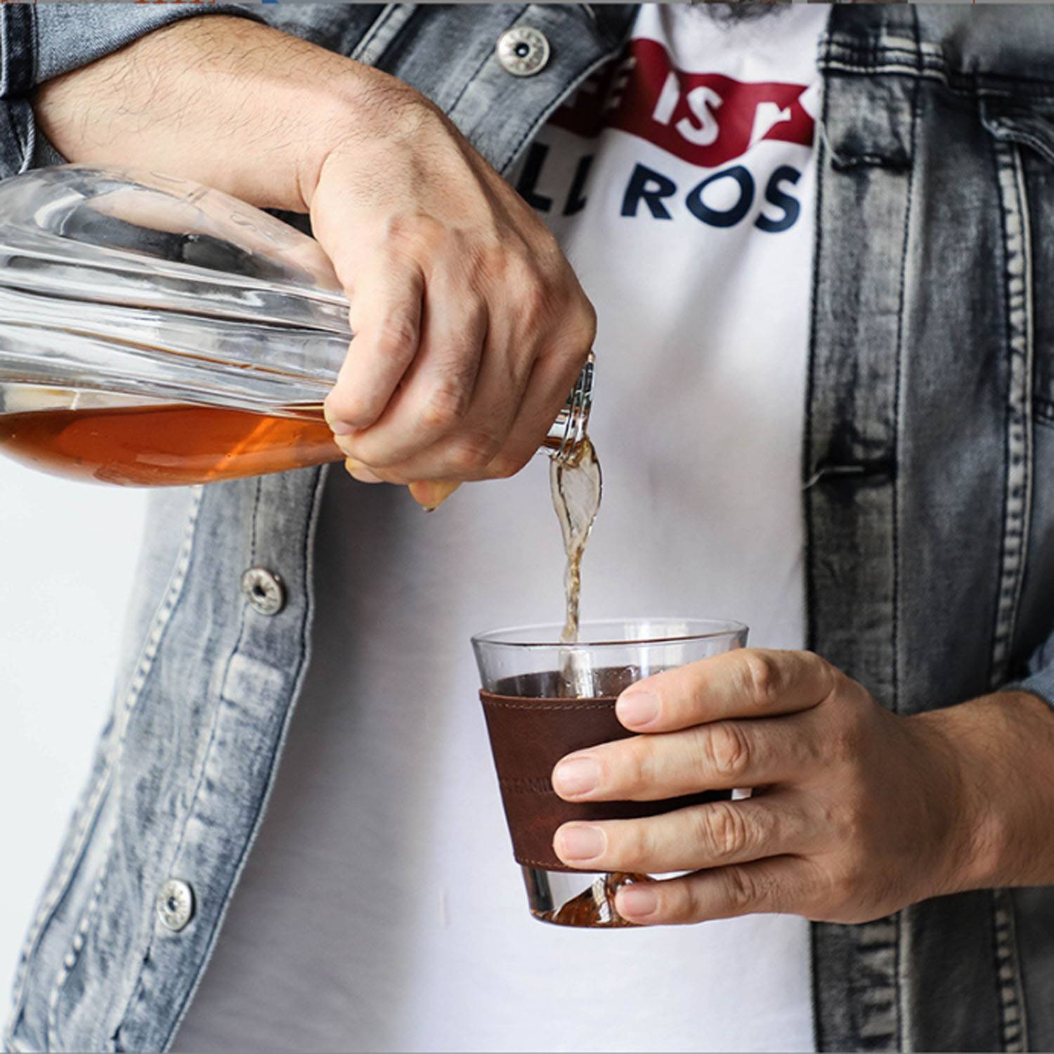 Genuine Leather Retro Cup Sleeve 6