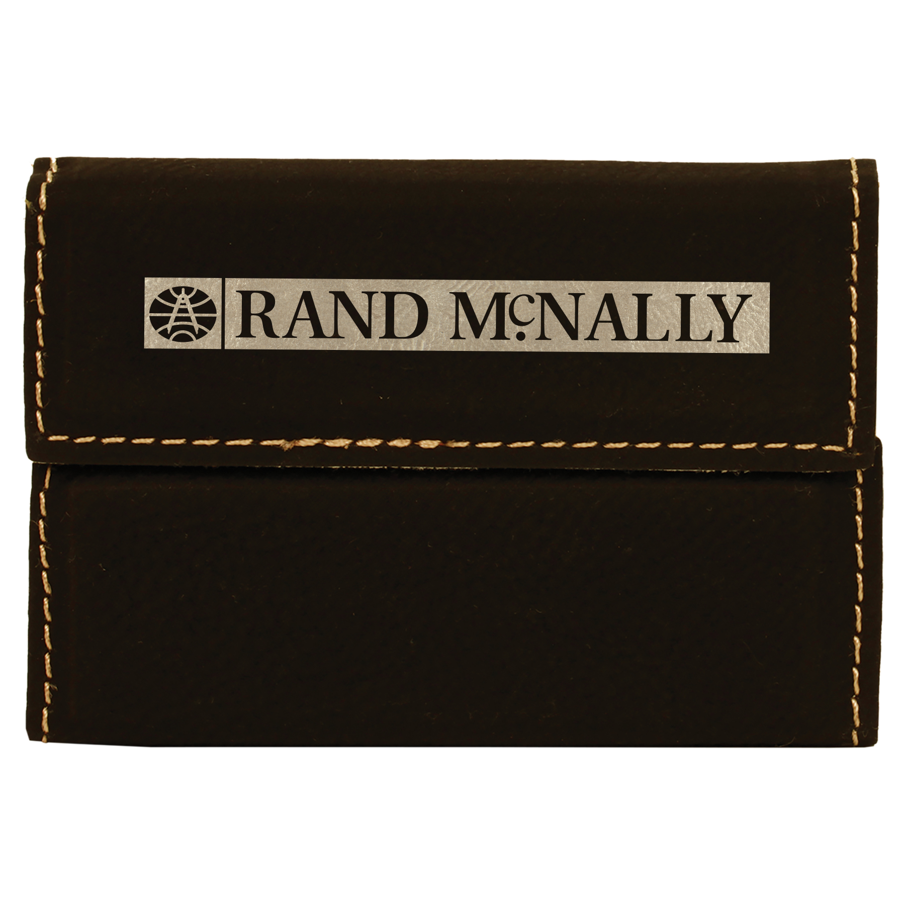 Laser Engraved Leatherette Business Card Hard Case Holder (3.75"x2.75")