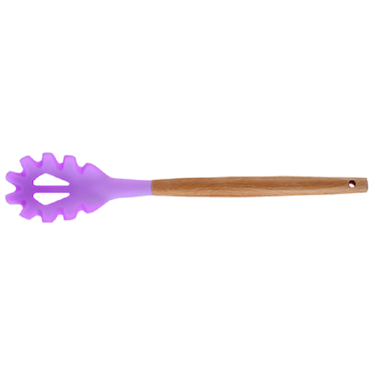 Silicone Cooking or Serving Utensil with Wooden Handle – Sold Individually or as a Set 31