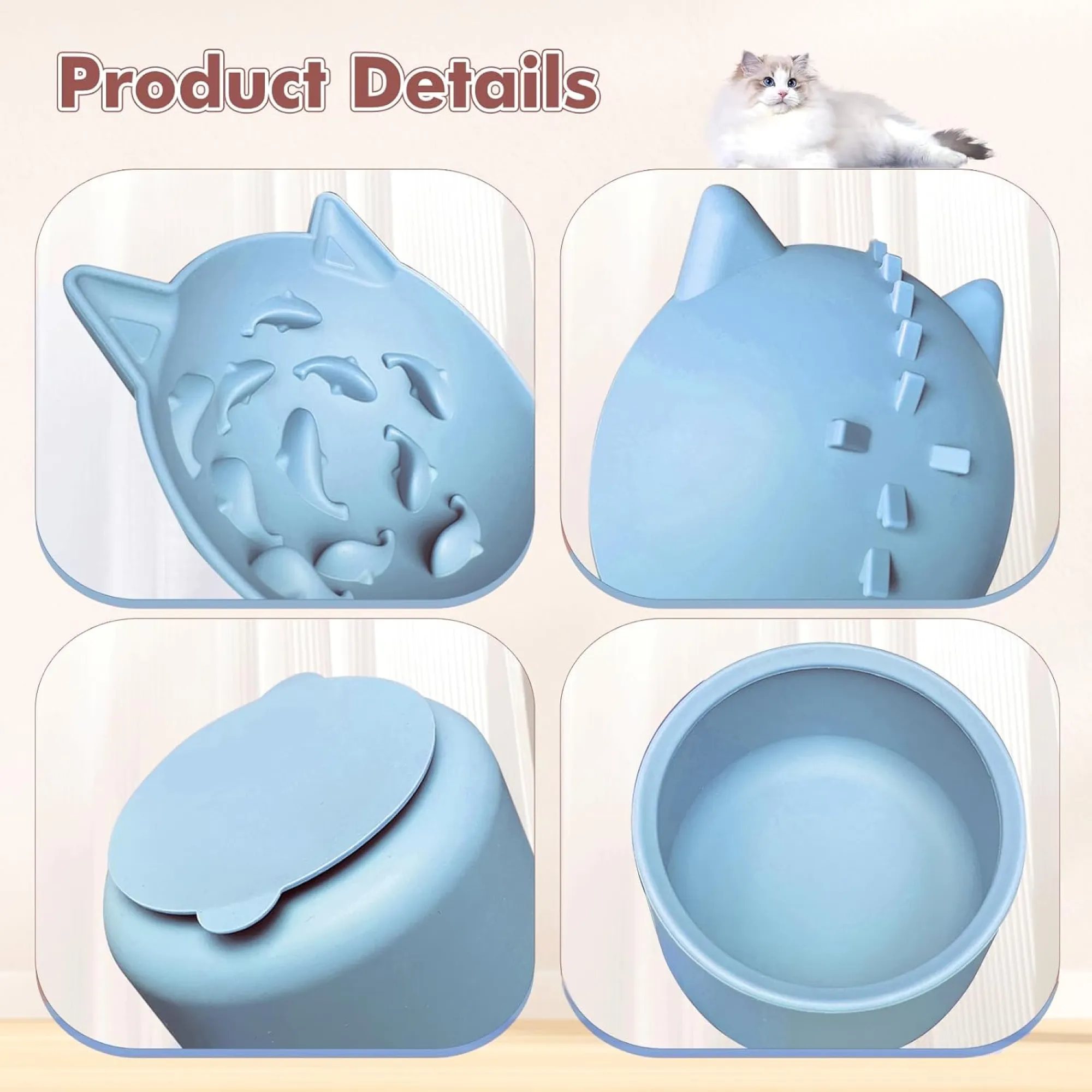 Silicone Pet Slow Food Bowl 5