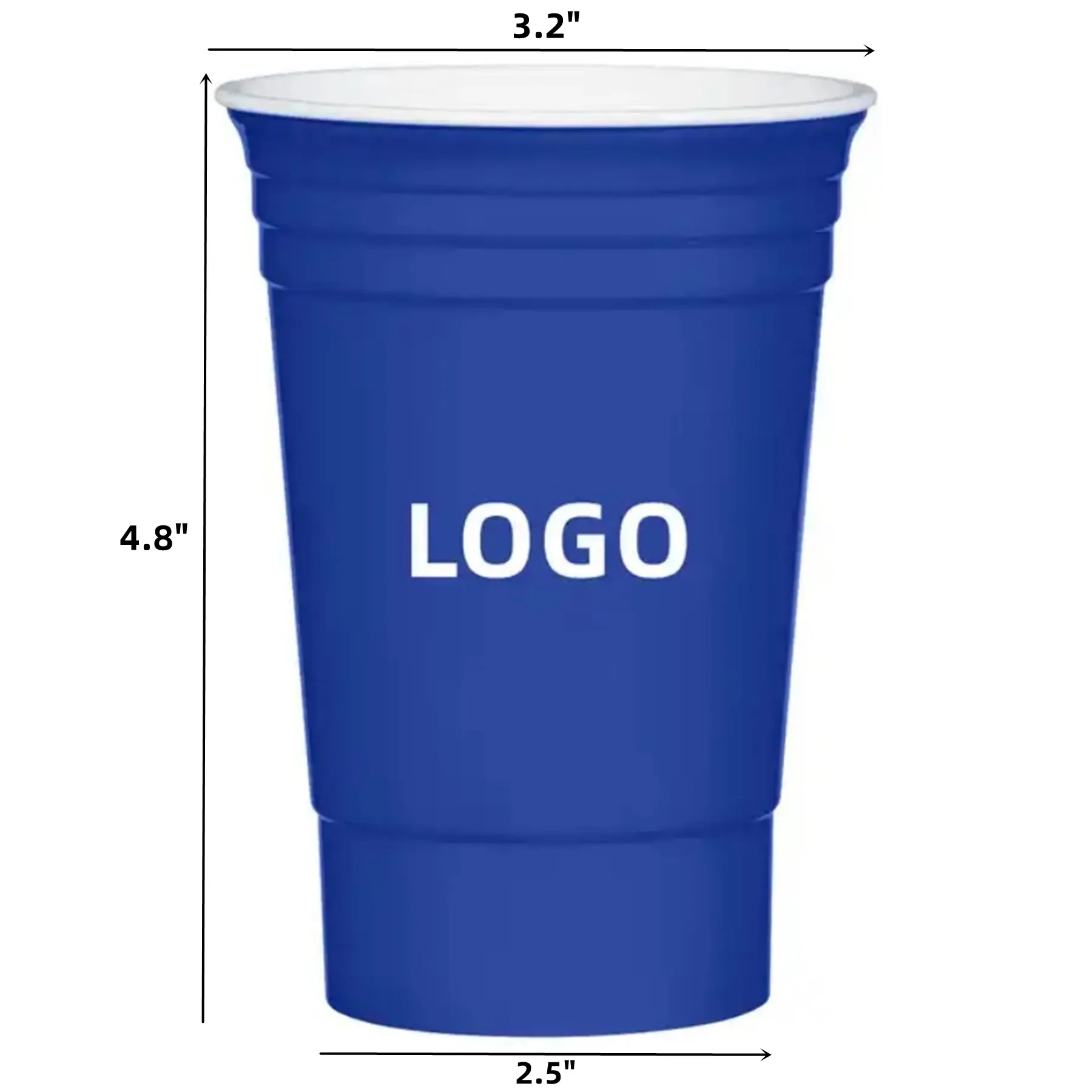 16oz Double-Wall Plastic Stadium Cup 5