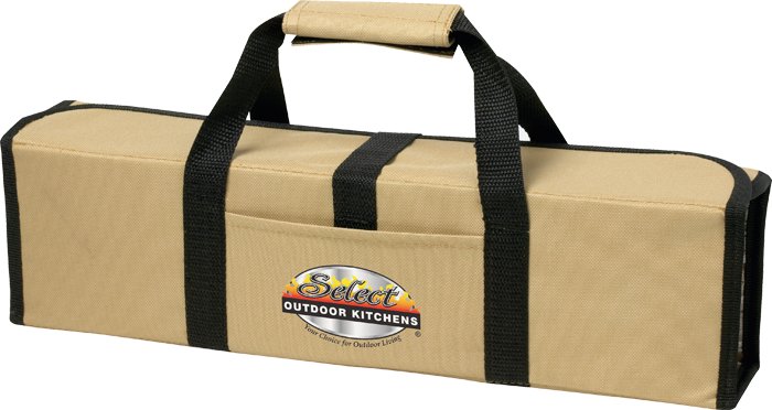 5 Piece BBQ Set (Bamboo) in Roll-Up Case 18
