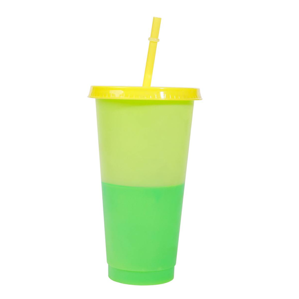 Straws Color Changing Plastic Cups 3