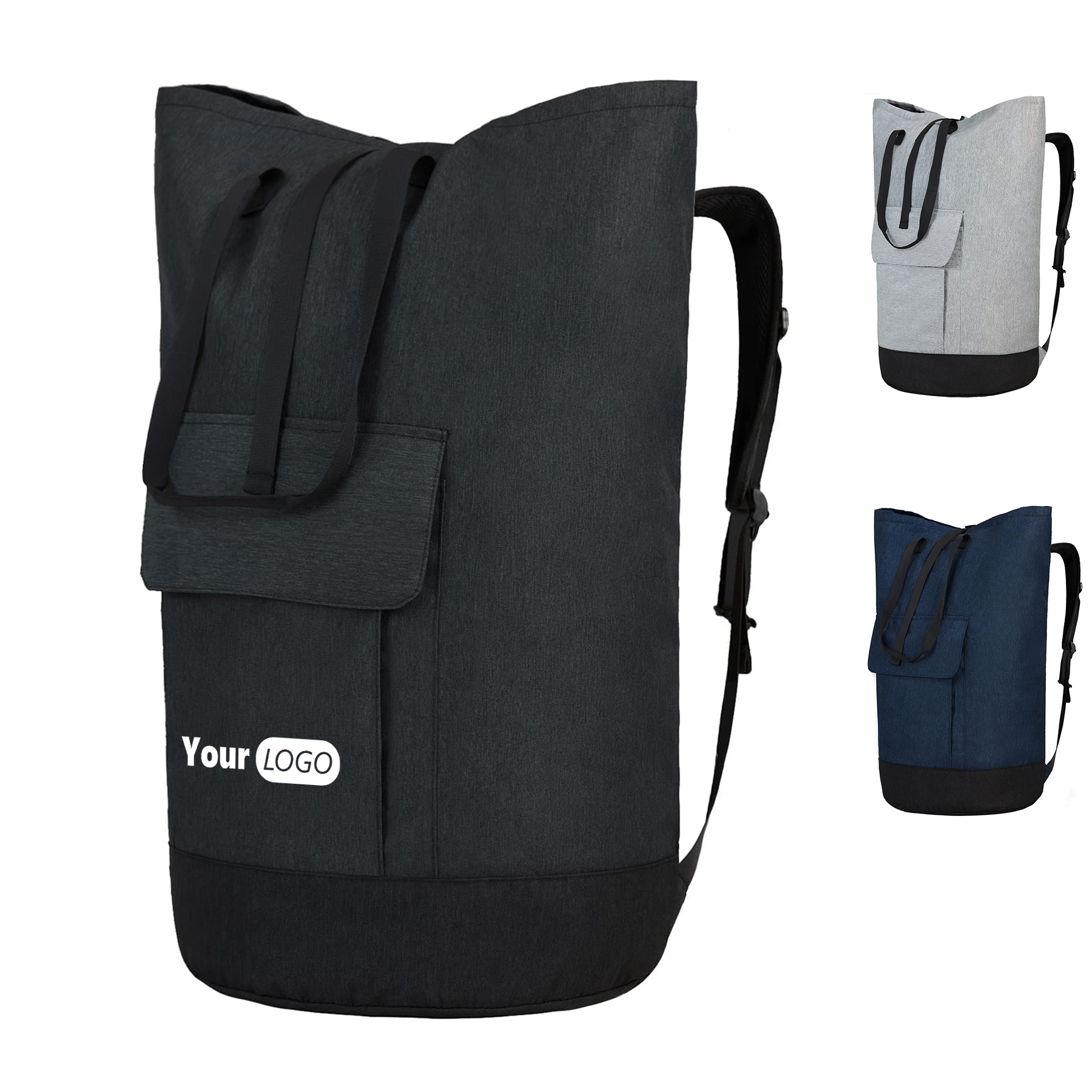 Polyester Heavy Duty Laundry Backpack 2