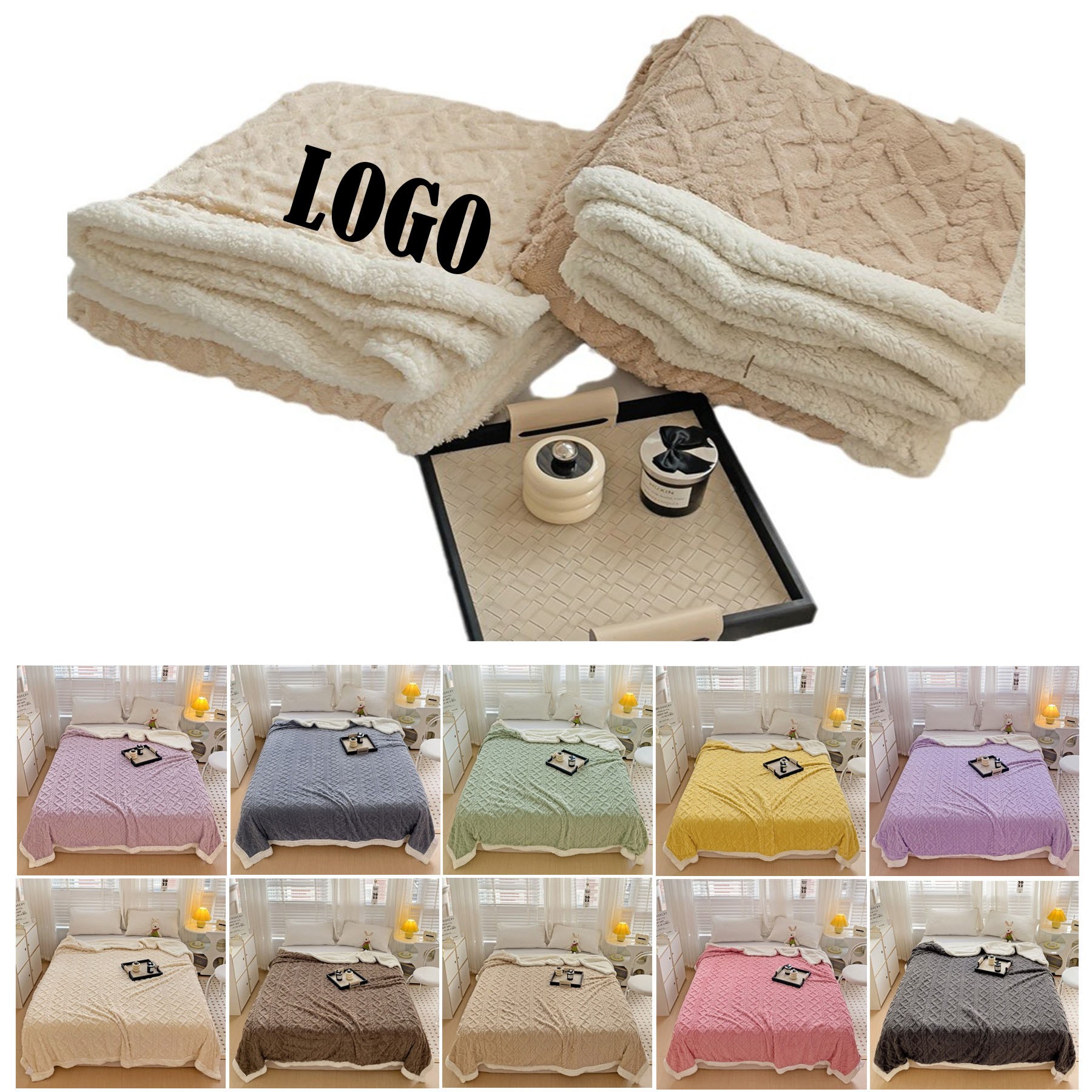 Sherpa Throw Blanket