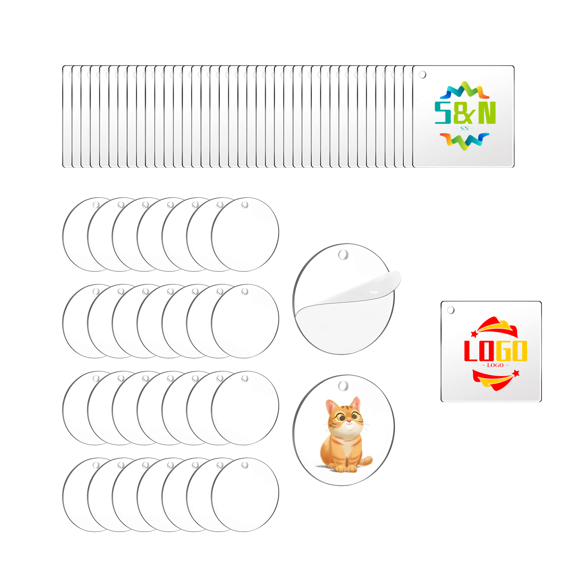 Double-layer Acrylic Keychain 1