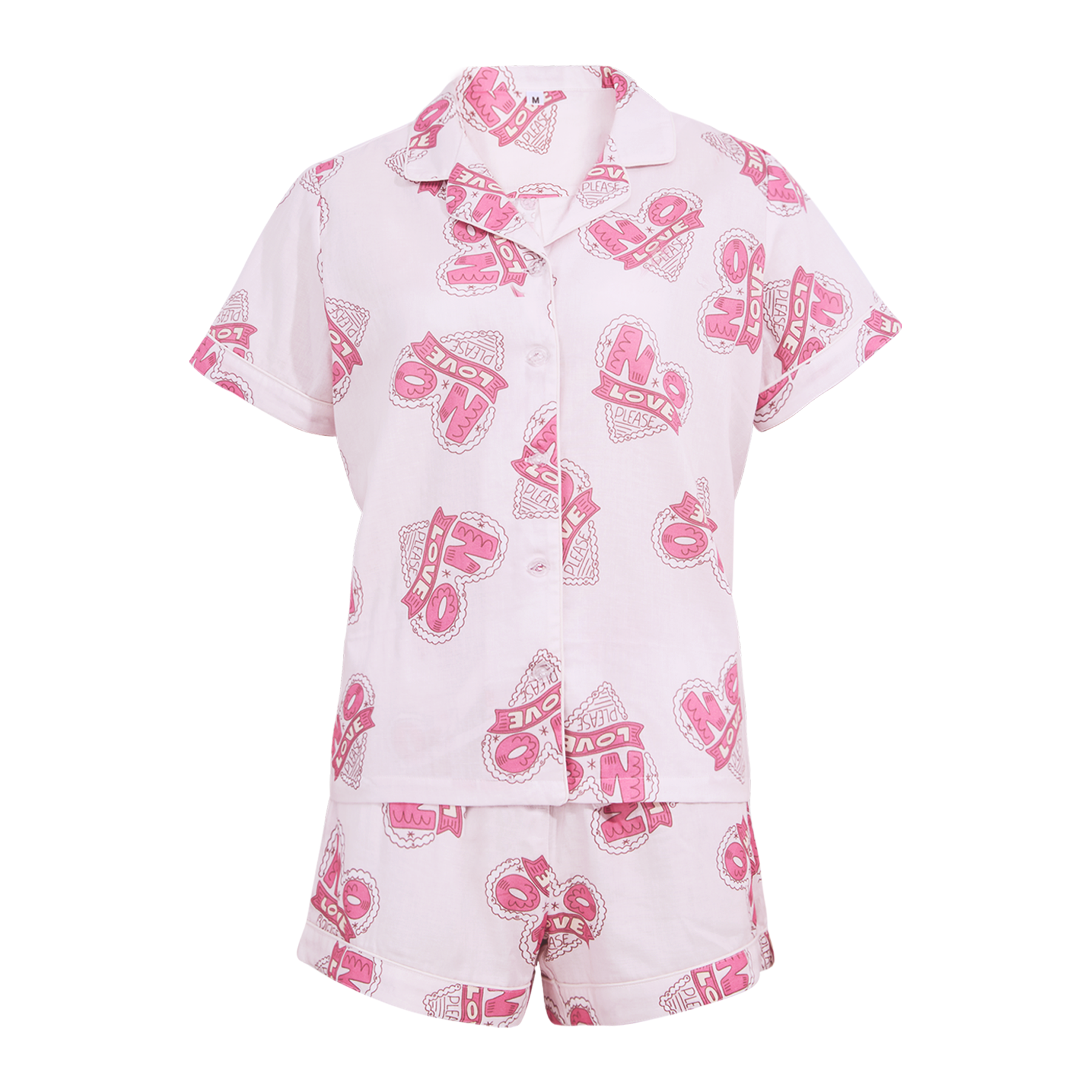 100% Cotton Double-Gauze Short Sleeve Pajamas Set 11