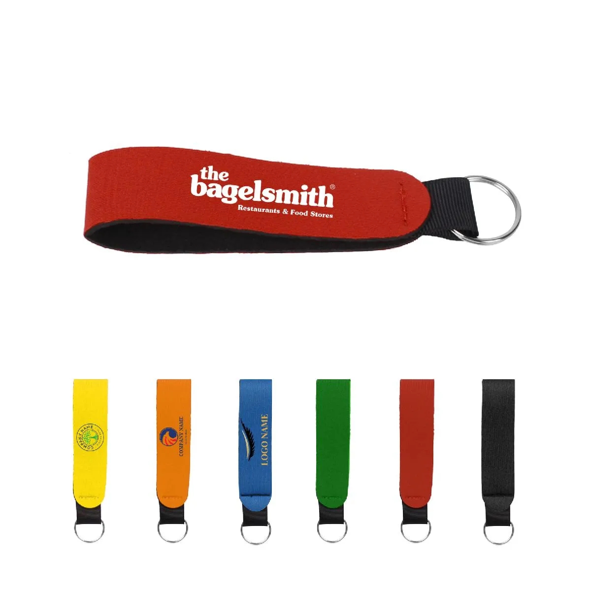 NEOPRENE WRIST STRAP KEYCHAIN HOLDER 4