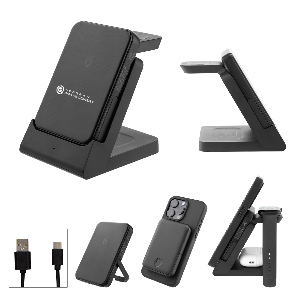 5,000 mAh Magnetic Power Bank & Watch Dock 1