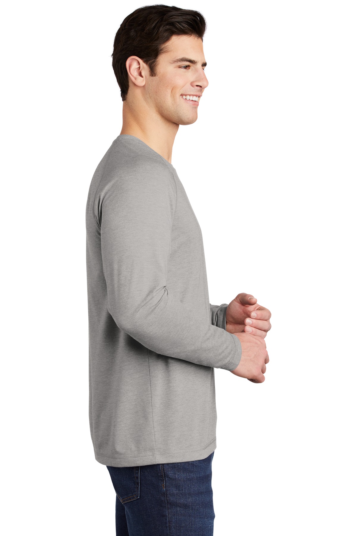 Sport-Tek® PosiCharge Long Sleeve Tri-Blend Wicking Raglan Tee 22
