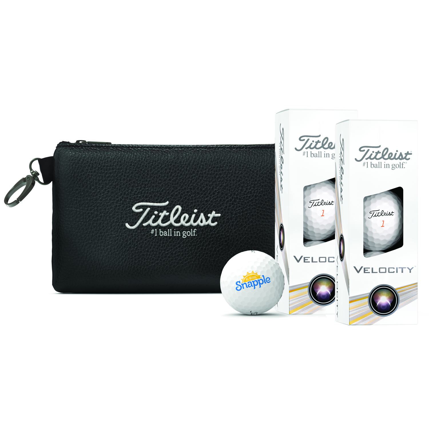 Titleist 6-Golf Ball Valuables Stock Pouch with Velocity