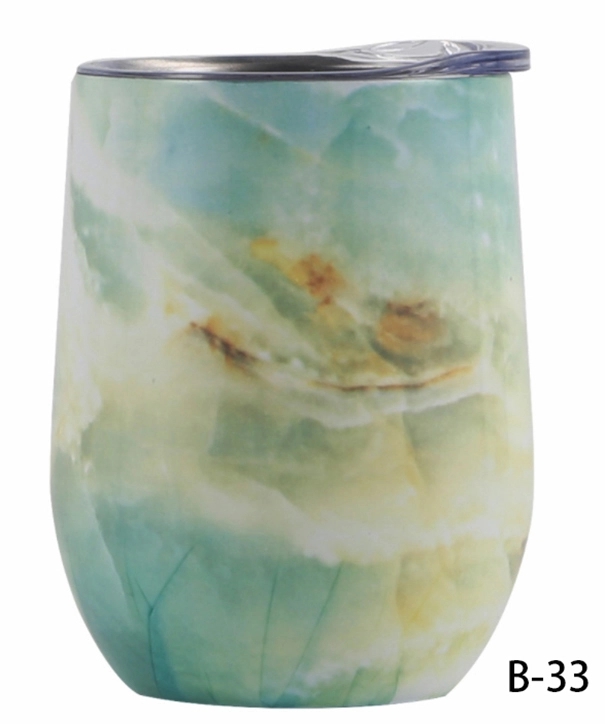 12 OZ U shape Stemless Thermos cup 2