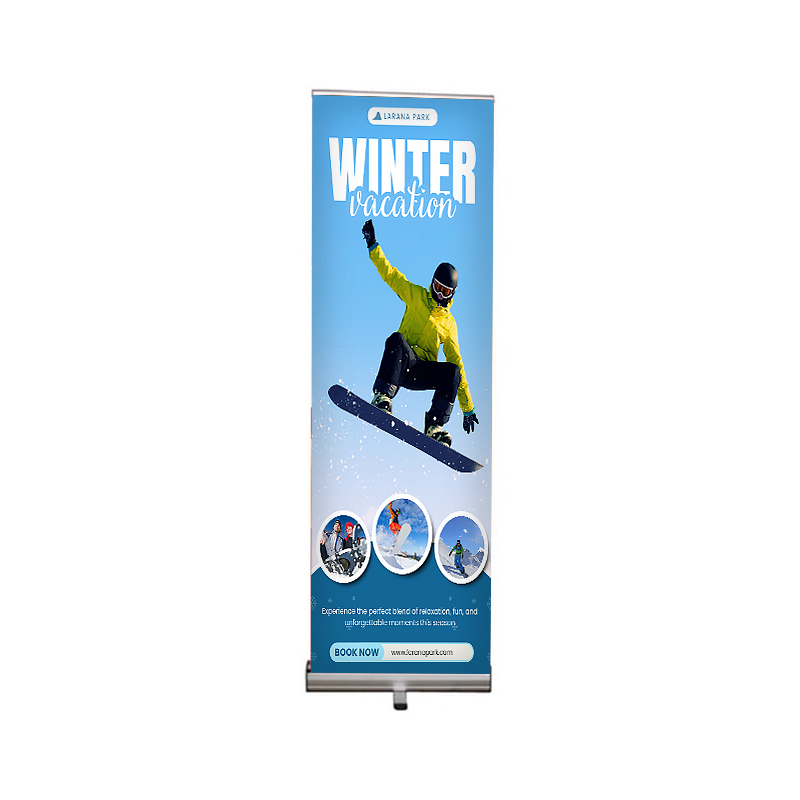 24"W x 80"H Monza™ Retractable Banner Stand Kit, Vinyl 4