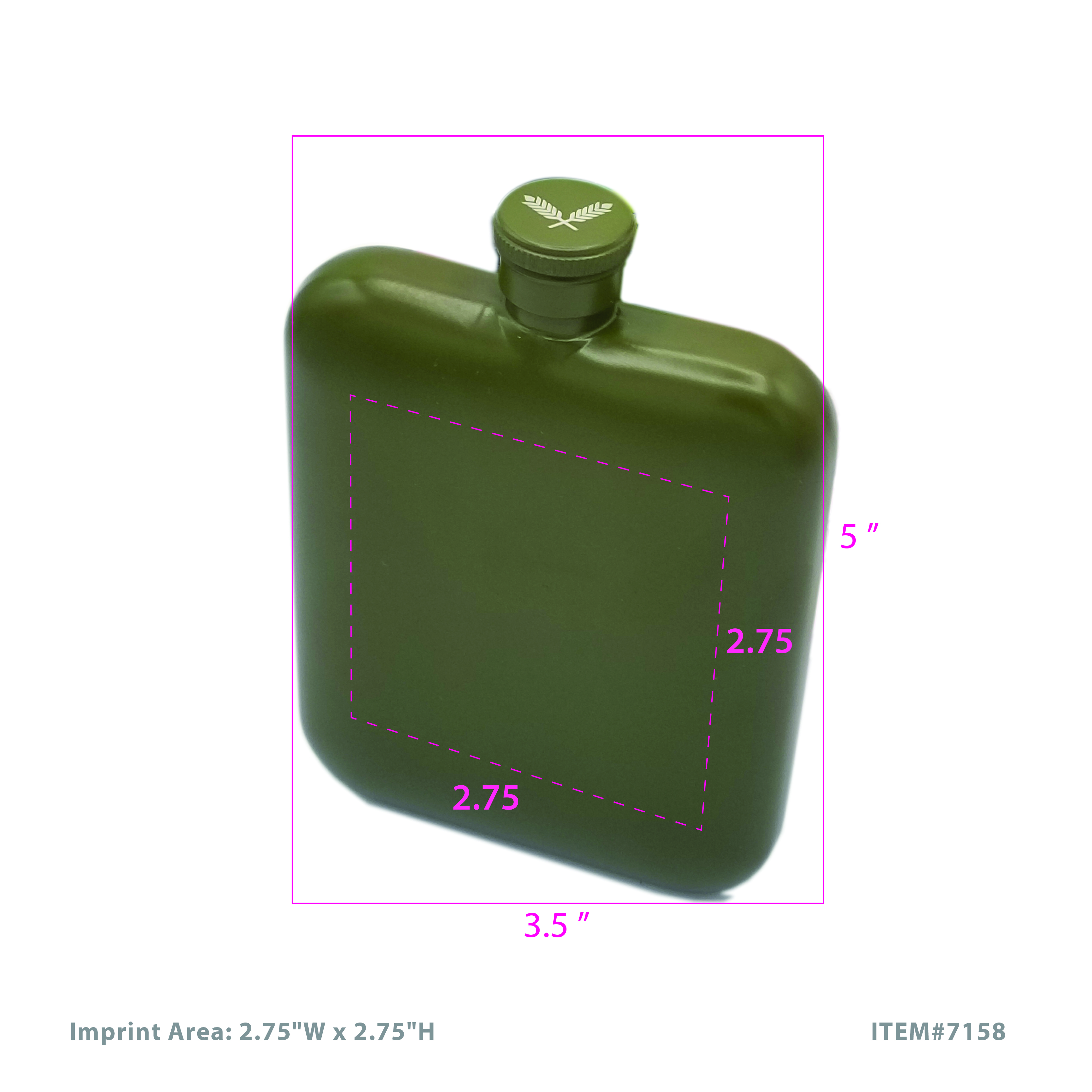 Foster & Rye® Army Flask 3