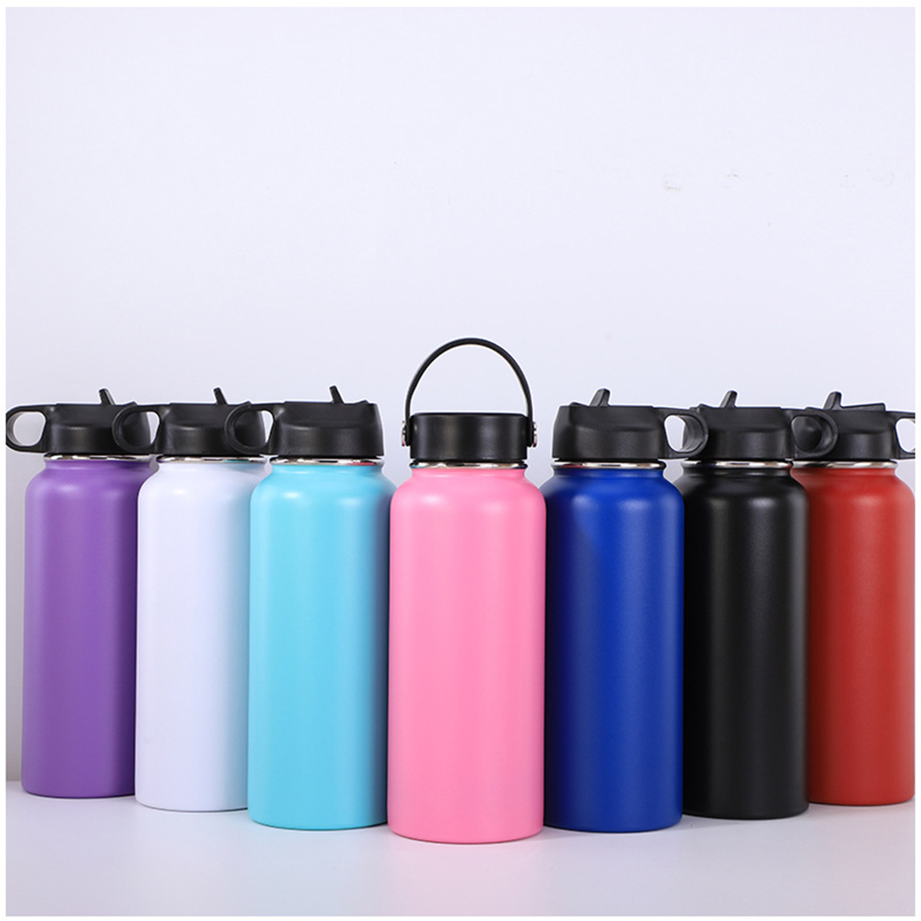 18Oz Water Bottle with Straw 2