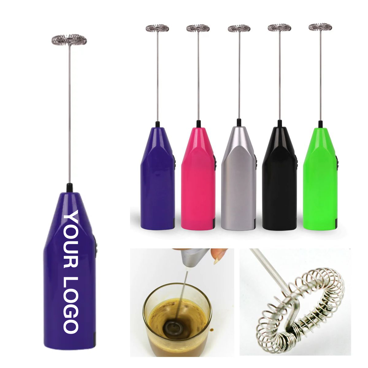 ABS Handheld Battery Coffee Whisk 2