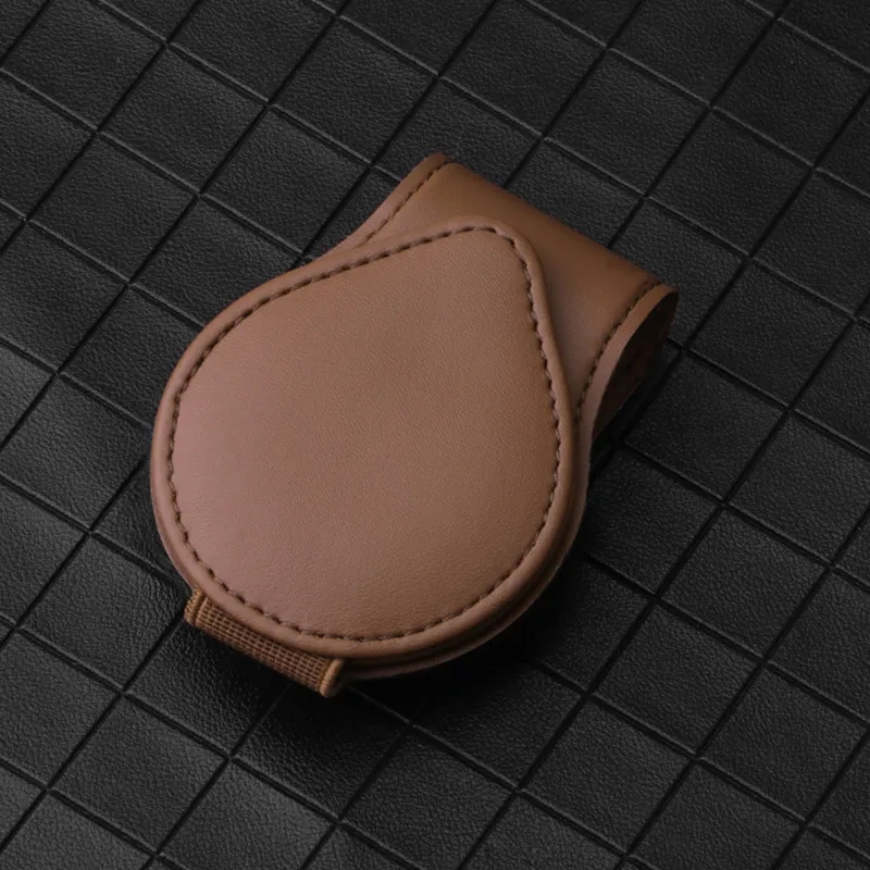 PU Leather Car Sunglasses Holder Clip 15