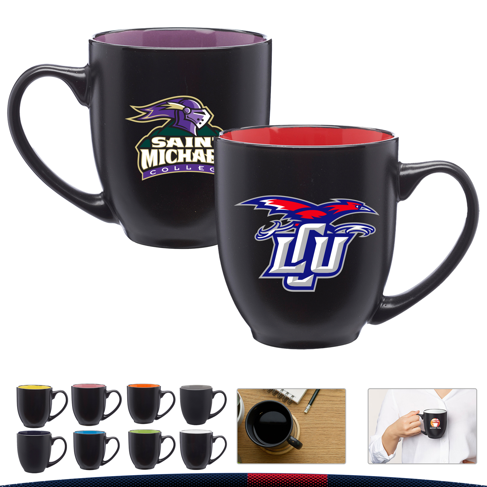 16 oz. Two-Tone Ceramic Mugs 14