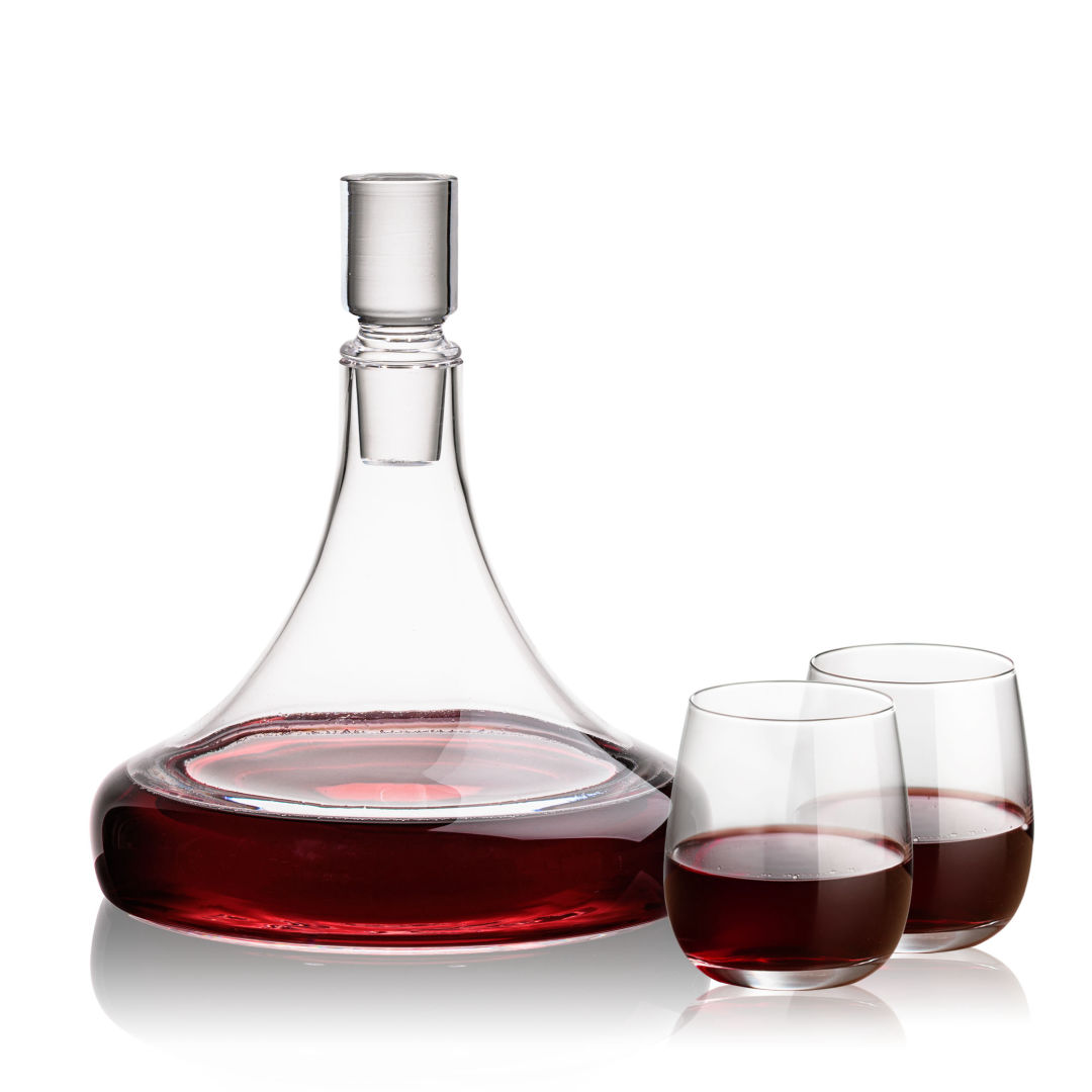Ashby Decanter & Crestview Stemless Wine 5