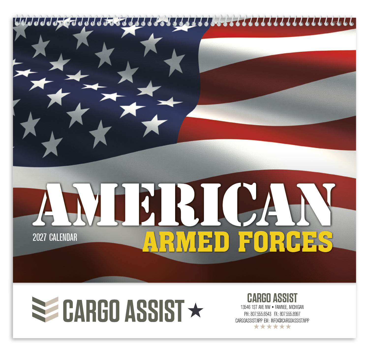Good Value™ American Armed Forces - Spiral Calendar 16