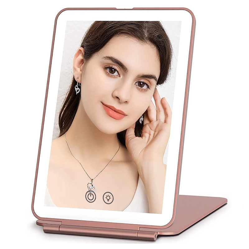 Foldable Rechargeable Mirror W/ Led Light 1