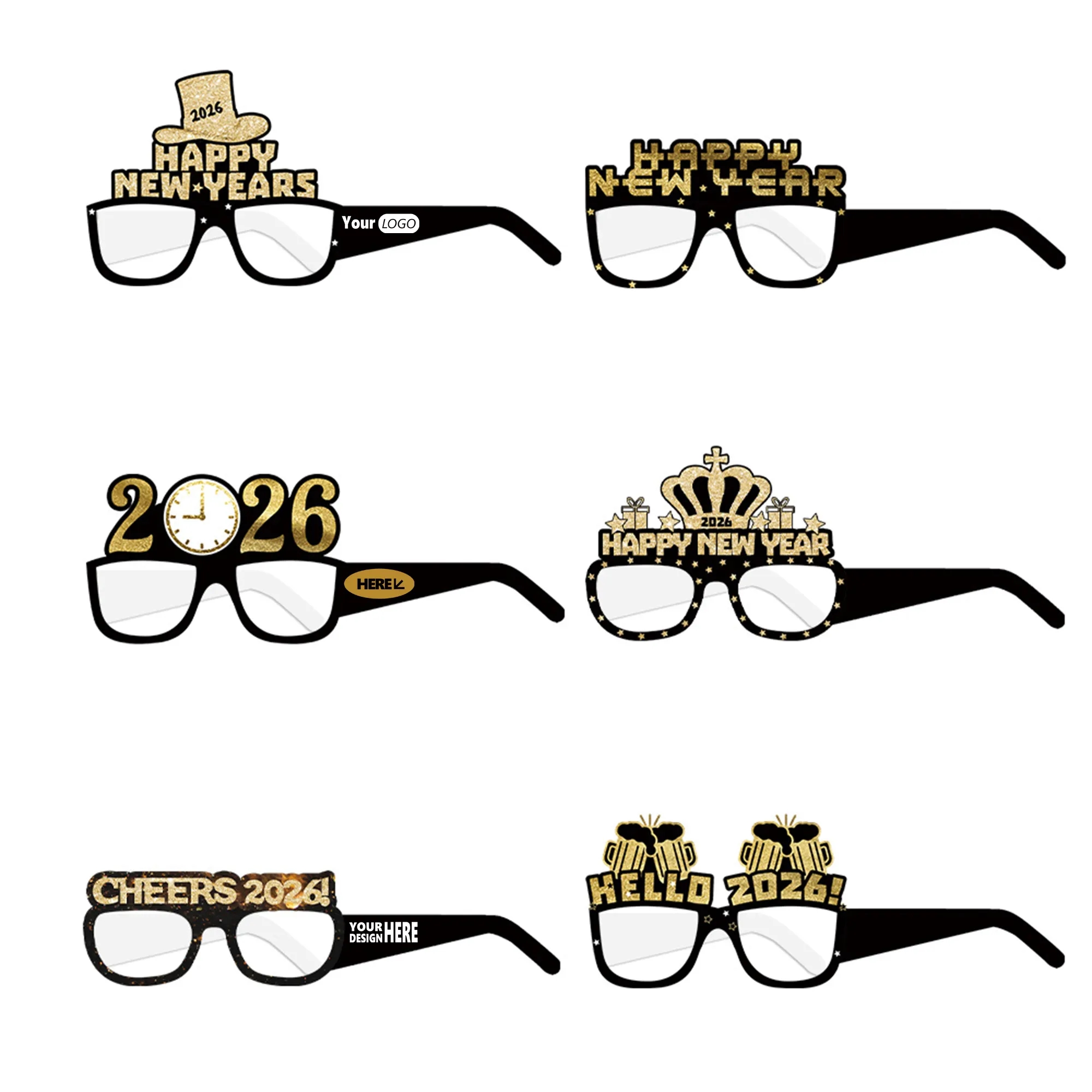 6-Pack New Year's Eve Party Glasses